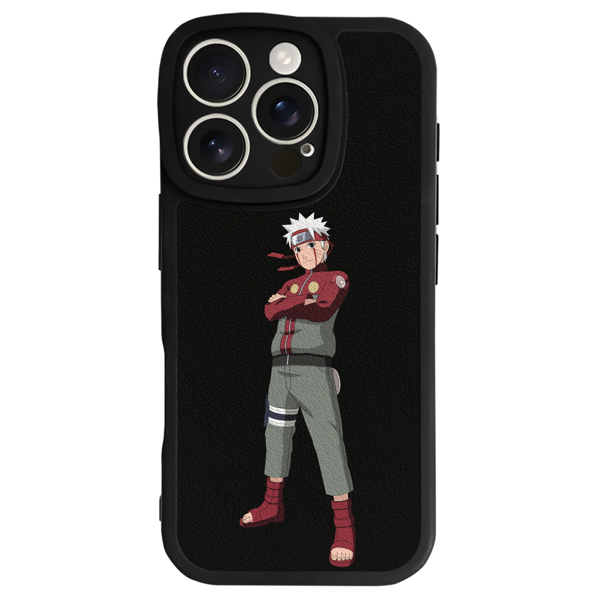 （画像用） NARUTO -ナルト- うずまき ナルト Uzumaki Naruto 【iPhone 16シリーズ対応】シリコンスマホケース（レザー調） 材質：シリコン